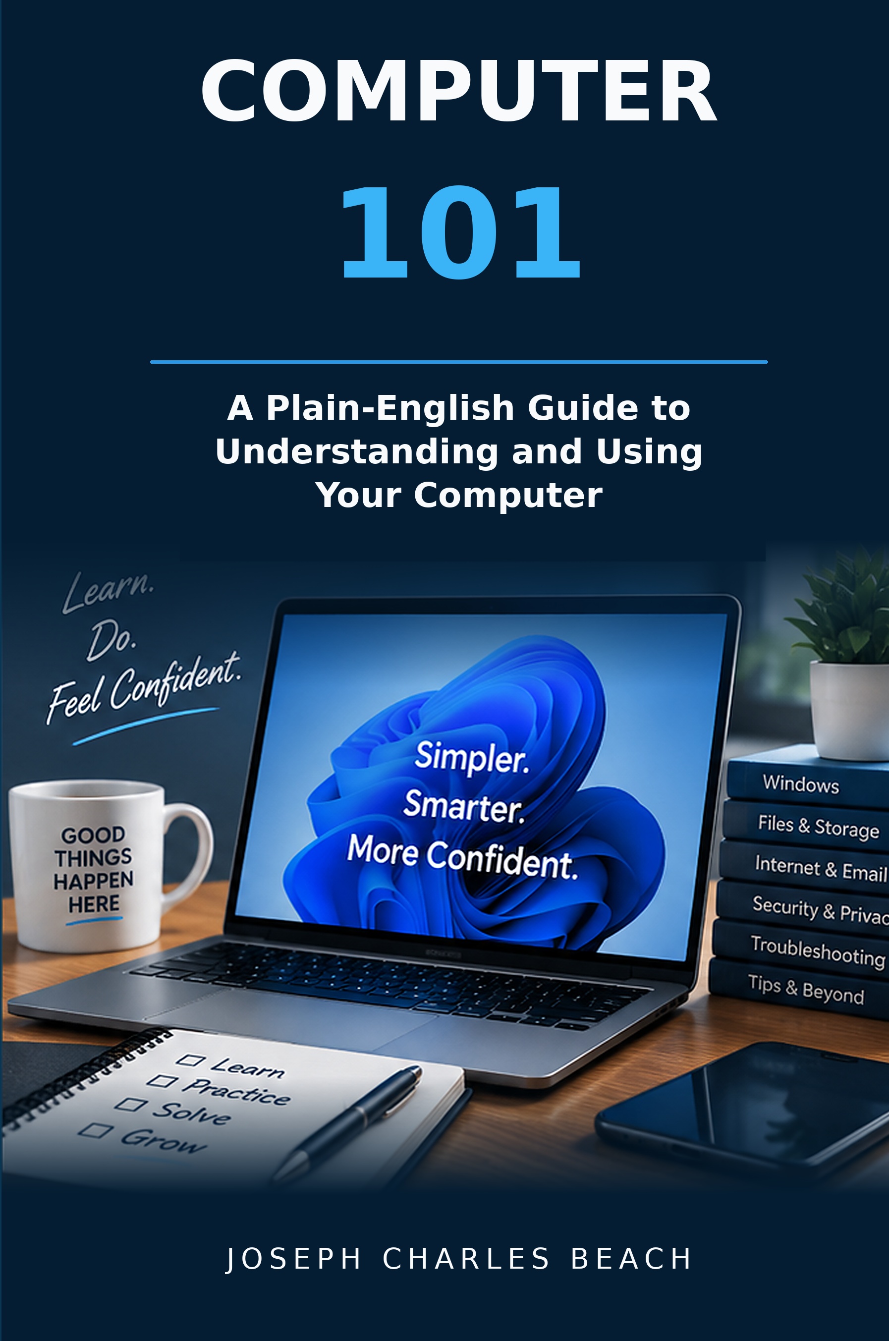 Computer 101 book cover by Joseph Charles Beach